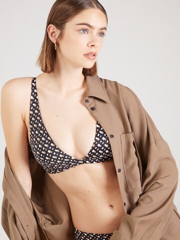 BOSS Triangle Bikini top in Mixed colours: front