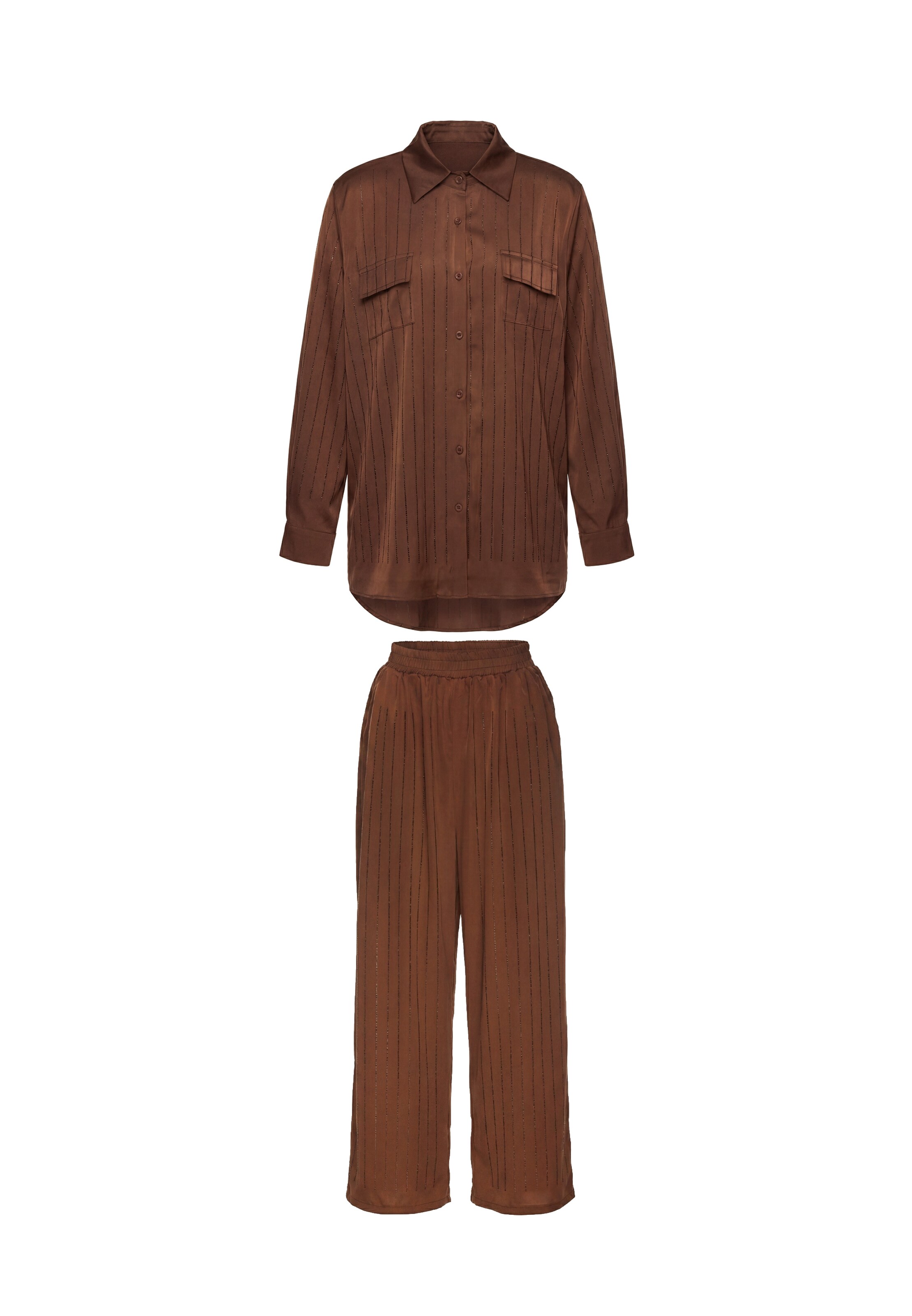 faina Pantsuit in Brown: front