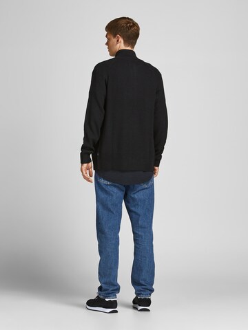 JACK & JONES Knit Cardigan in Black