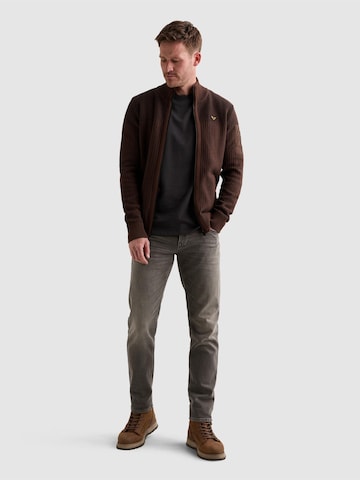 Giacchetta 'Cardigan with zipper closure and flight pocket' di PME Legend in marrone