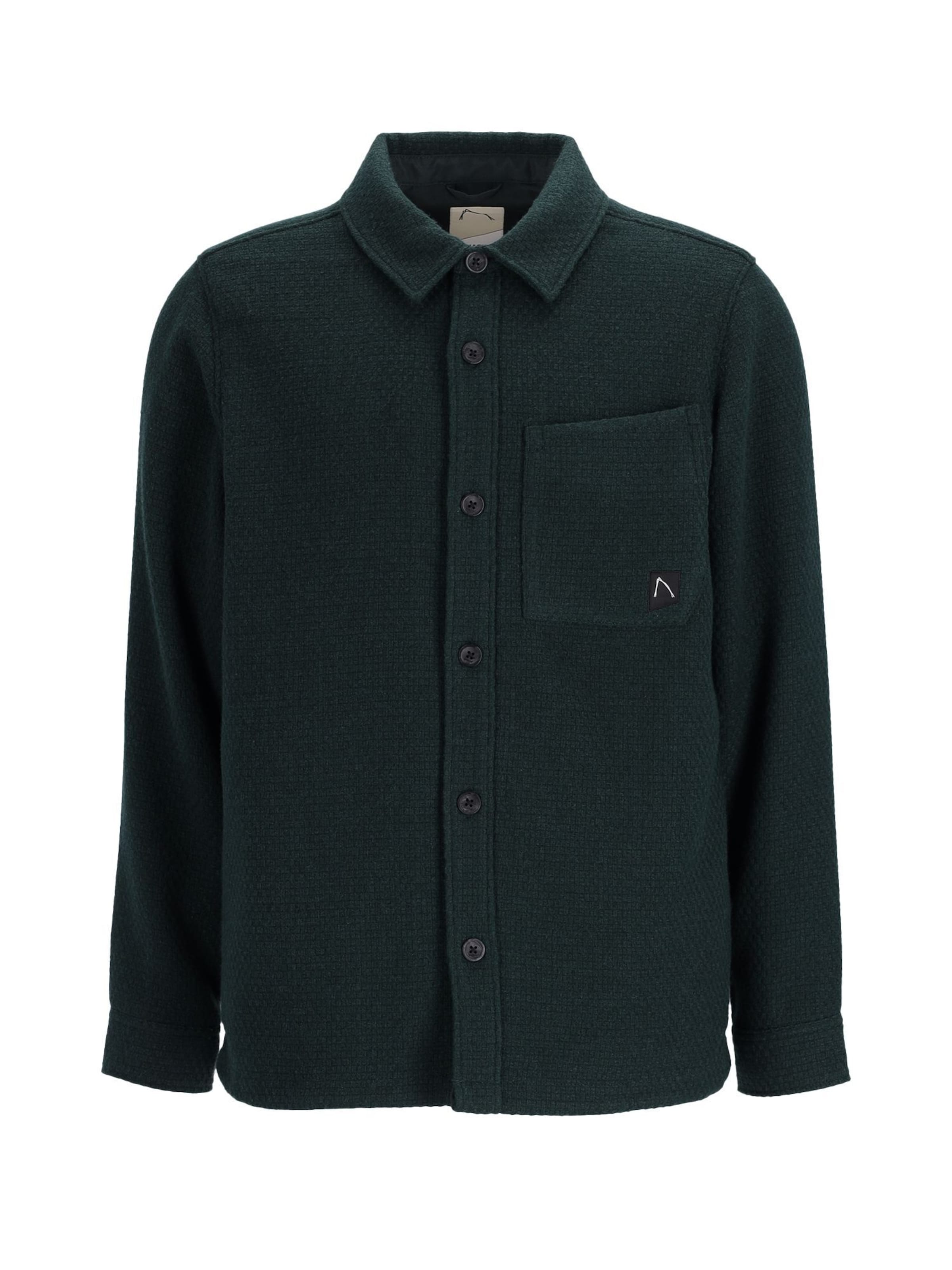 CHASIN' Regular Fit Shirt ' Foley Structure ' in Grün: Vorderseite