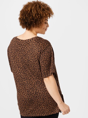 Michael Kors Plus Shirt 'CHEETAH' in Brown