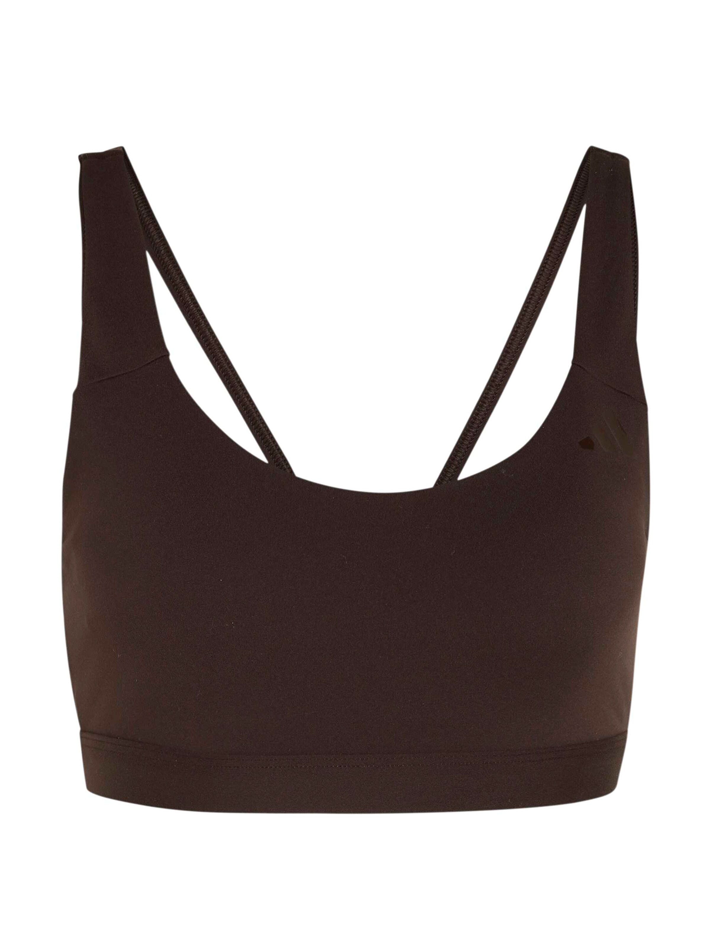 ADIDAS PERFORMANCE Sports-BH 'ALL ME ESS' i brun: forside