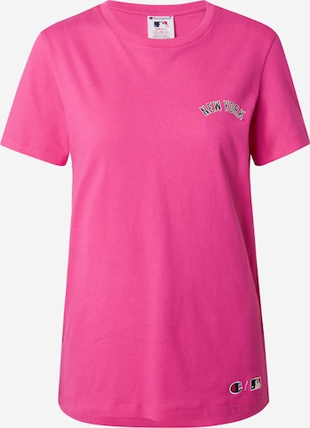 Tricou de la Champion Authentic Athletic Apparel pe roz: față