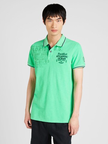 CAMP DAVID Poloshirt in Grün: Vorderseite