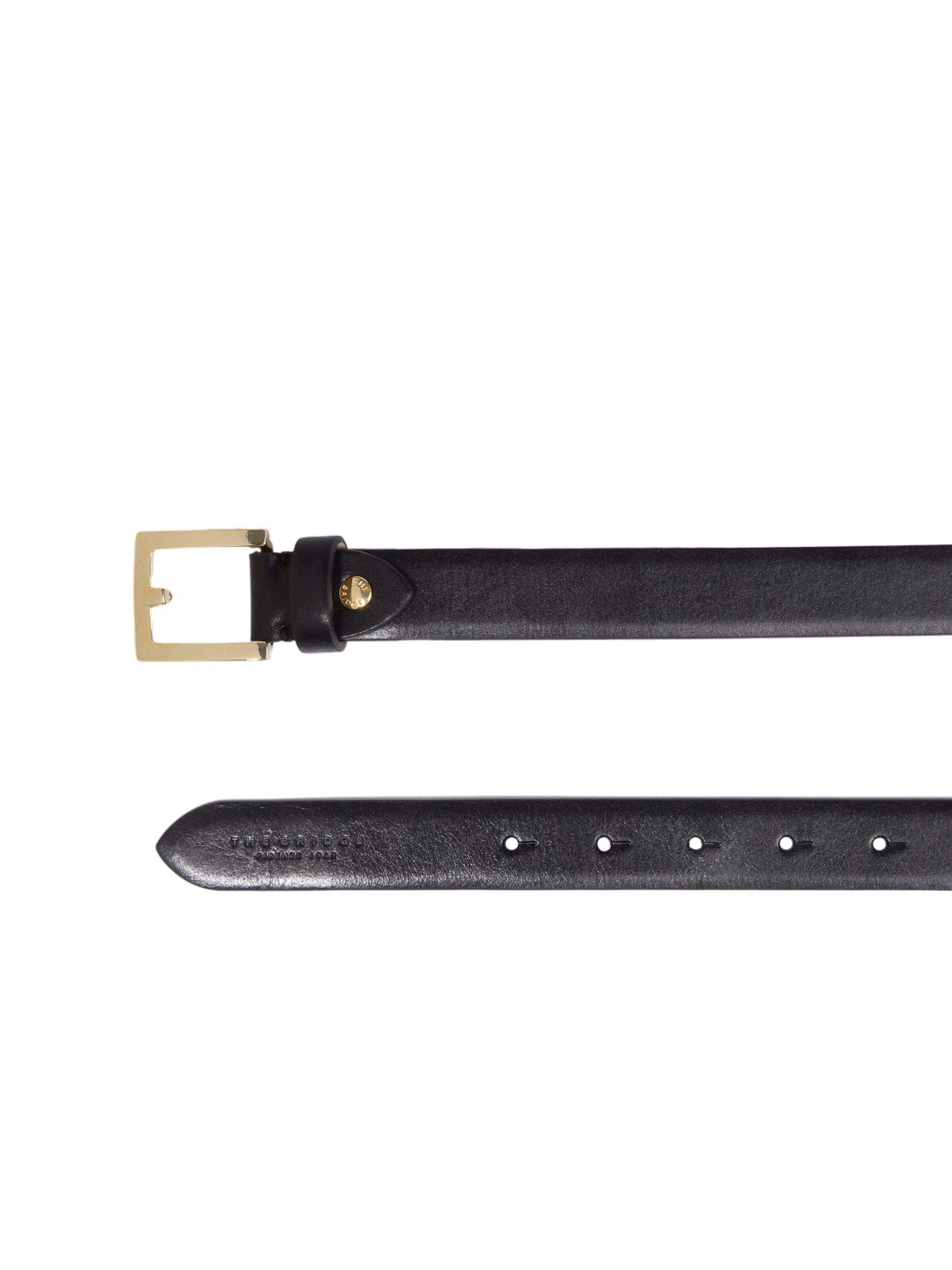 The Bridge Belt in Black: front