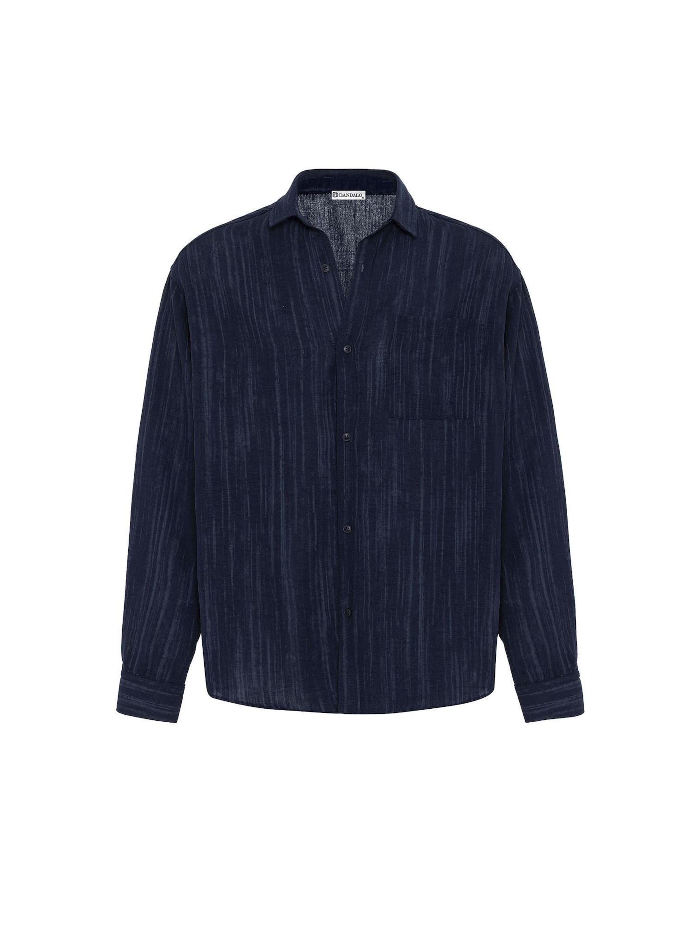 Dandalo Comfort fit Button Up Shirt in Blue: front