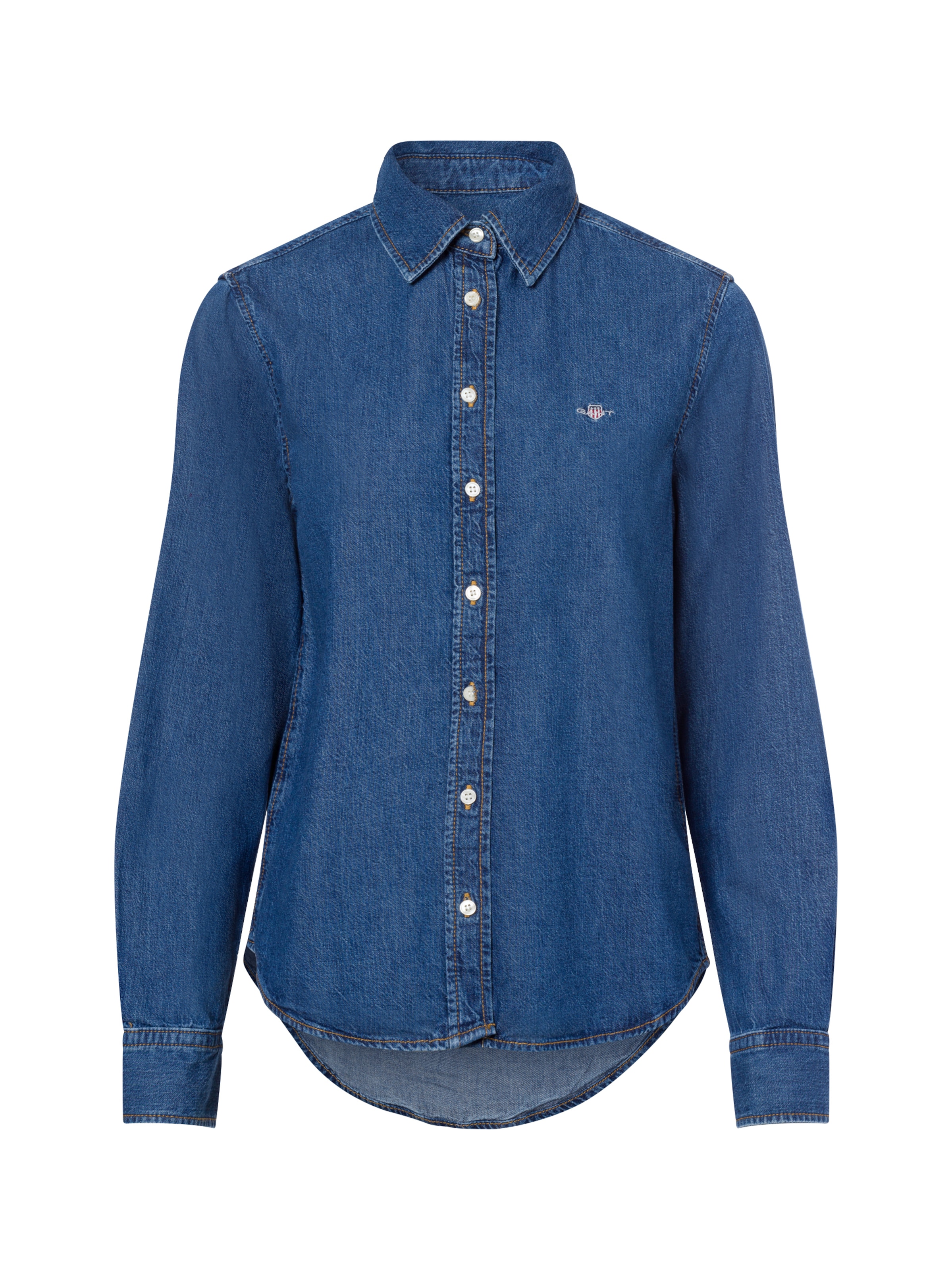 GANTBluza - plava boja: prednji dio