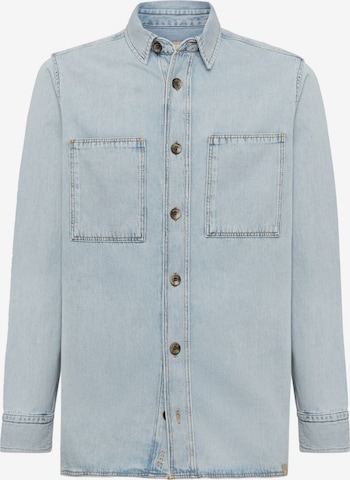 Coupe regular Chemise Boggi Milano en bleu : devant