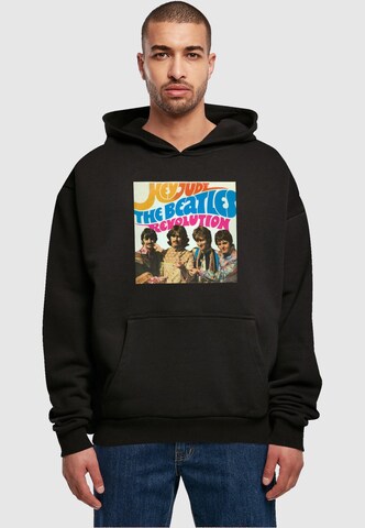 Merchcode Sweatshirt ' Beatles - Album Hey Jude' in Zwart: voorkant