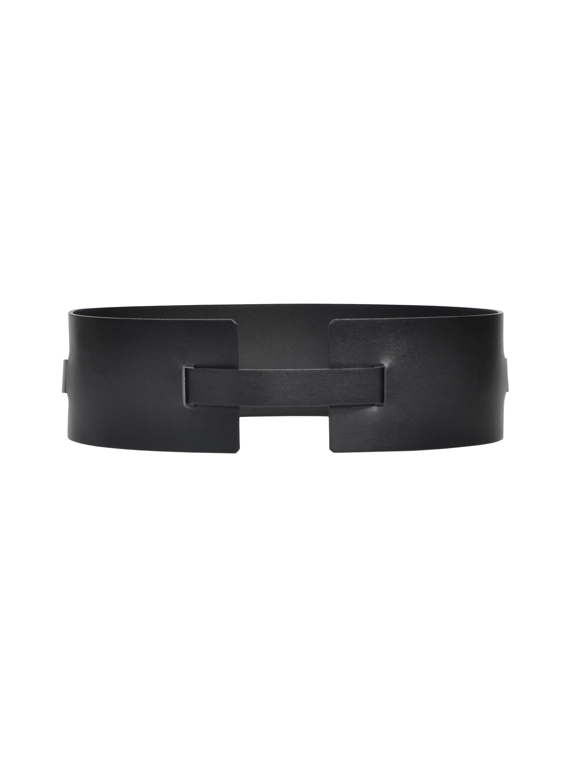 Ceinture 'Athea' Haute Cuir en noir