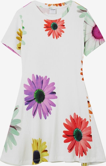 Desigual Robe en mélange de couleurs / blanc, Vue avec produit