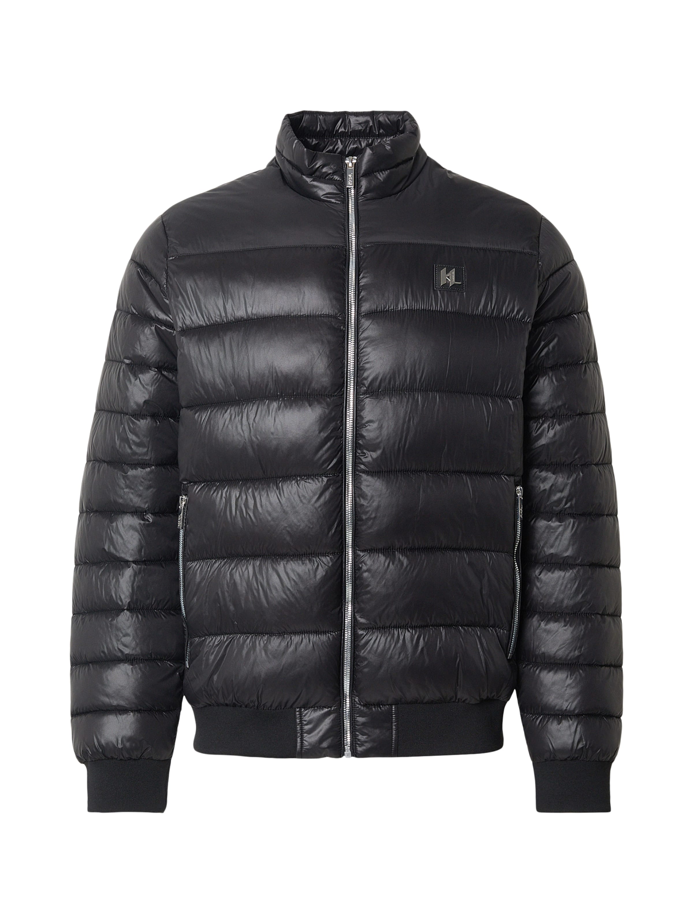 Karl Lagerfeld Winterjacke in Schwarz: Vorderseite