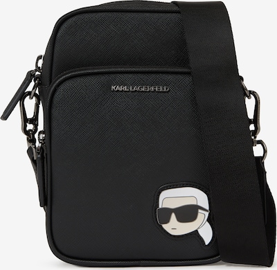 Karl Lagerfeld Mala de ombro 'IKON' em creme / preto / branco, Vista do artigo