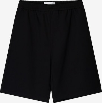 Bershka Loosefit Housut värissä musta: etupuoli