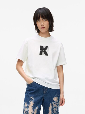 KARL LAGERFELD JEANS - Camisa em branco: frente