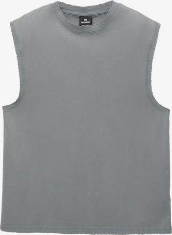 T-Shirt Pull&Bear en gris : devant