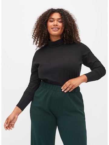 Zizzi Blouse 'Vivi' in Zwart: voorkant