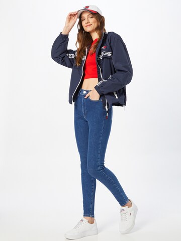 Tommy Jeans Between-Season Jacket 'Chicago' in Blue