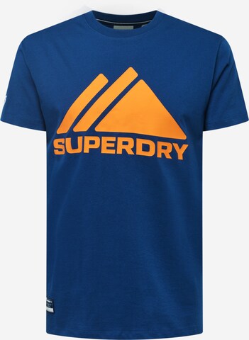 Tricou de la Superdry pe albastru: față