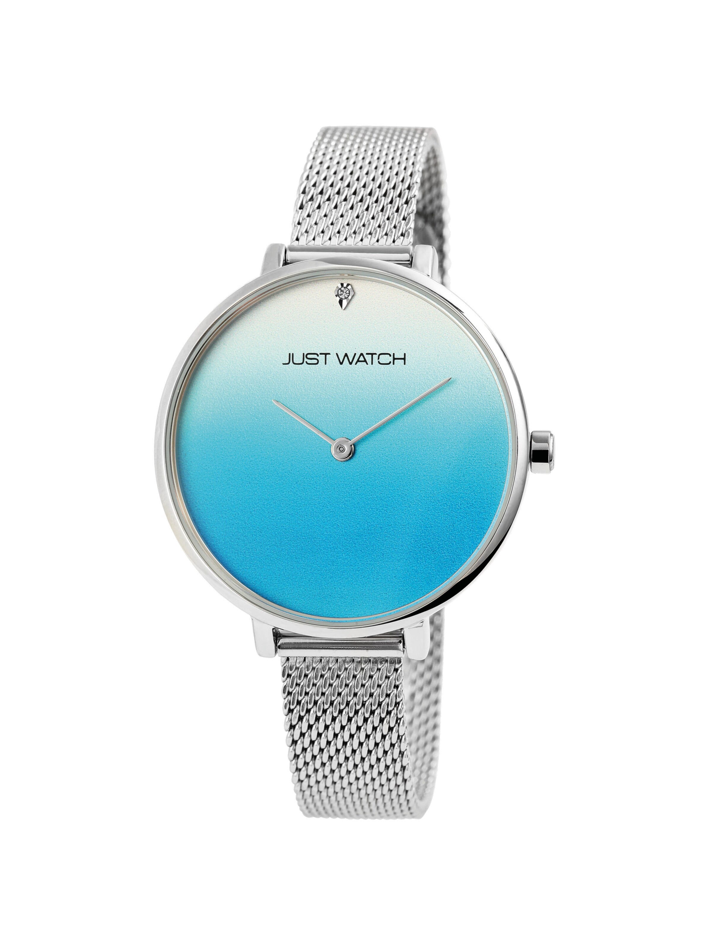 Just Watch Analog Watch 'Darcie, Mineralglas' in Silver: front