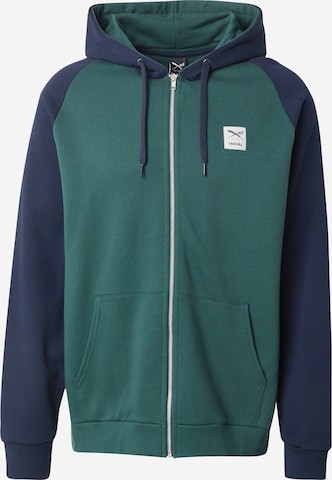 Iriedaily - Sudadera con cremallera 'De College 2' en verde: frente