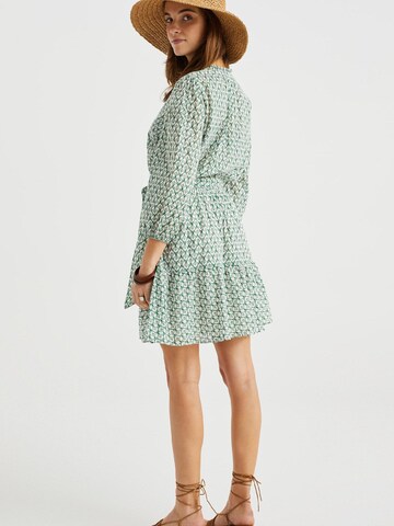 WE Fashion - Vestido camisero en verde