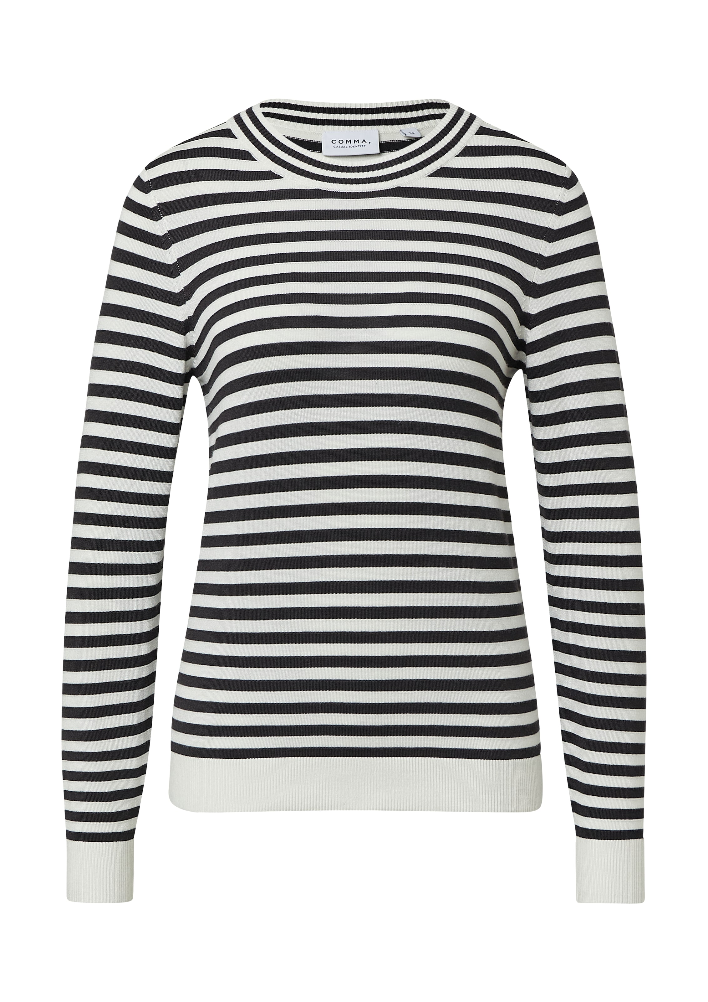 comma casual identity Pullover in Weiß: Vorderseite