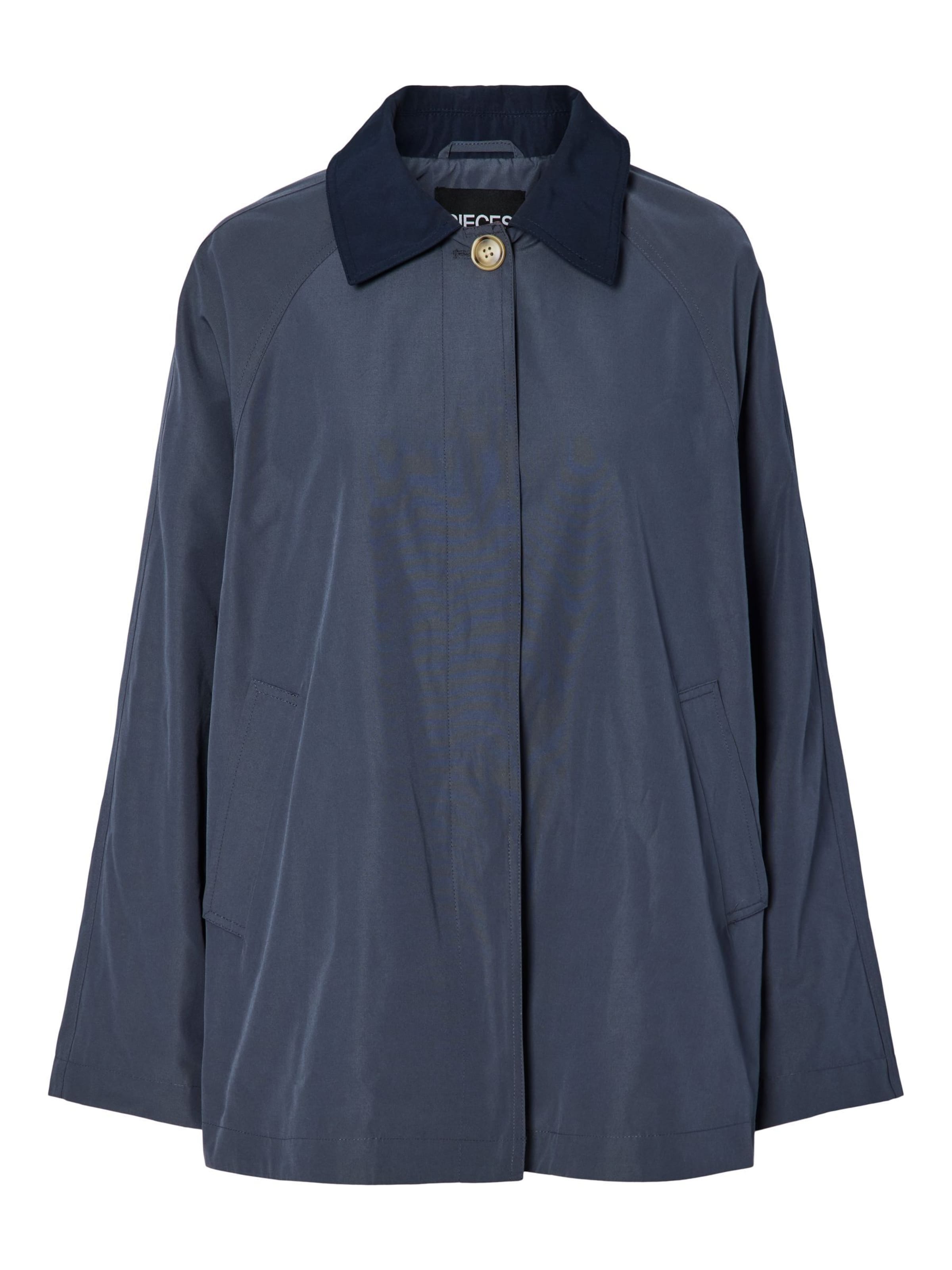 Cappotto di mezza stagione 'PCVilma' di PIECES in blu: frontale