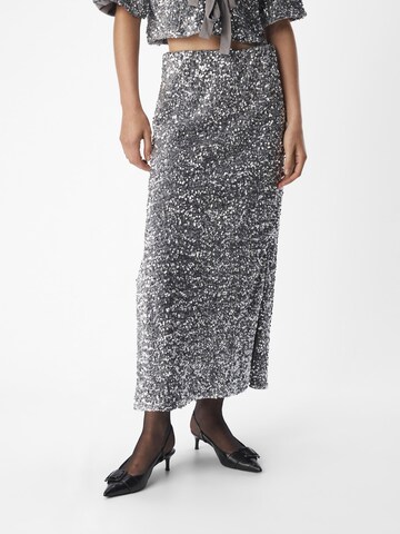 OBJECT Skirt 'OBJKinne' in Grey: front