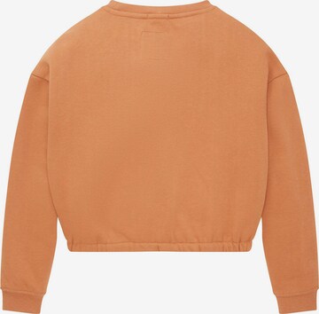 TOM TAILOR - Sweatshirt em laranja
