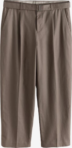 Loosefit Pantalon à pince Next en marron : devant