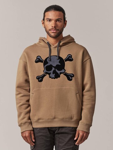 Sweat-shirt 'Brook' Deeluxe en marron : devant