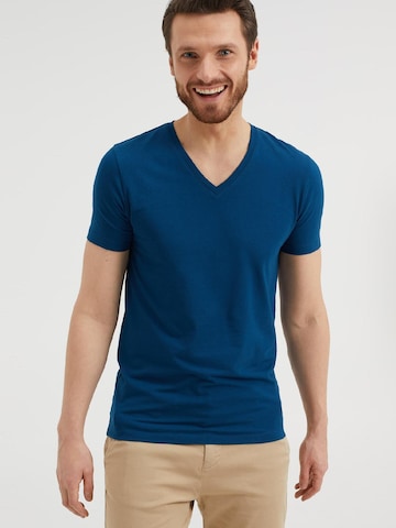 WE Fashion Shirt in Blauw: voorkant
