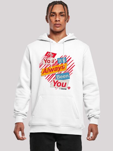 F4NT4STIC Sweatshirt 'Sex Education It's Always You Netflix TV Series' in White: front