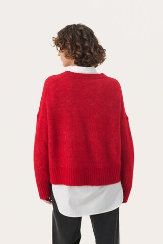 Pull-over 'Lulya' Part Two en rouge