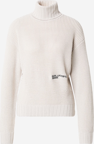 KARL LAGERFELD JEANS Pulóver - fehér: elől