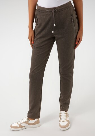 Aniston CASUAL Tapered Pants in Grey: front