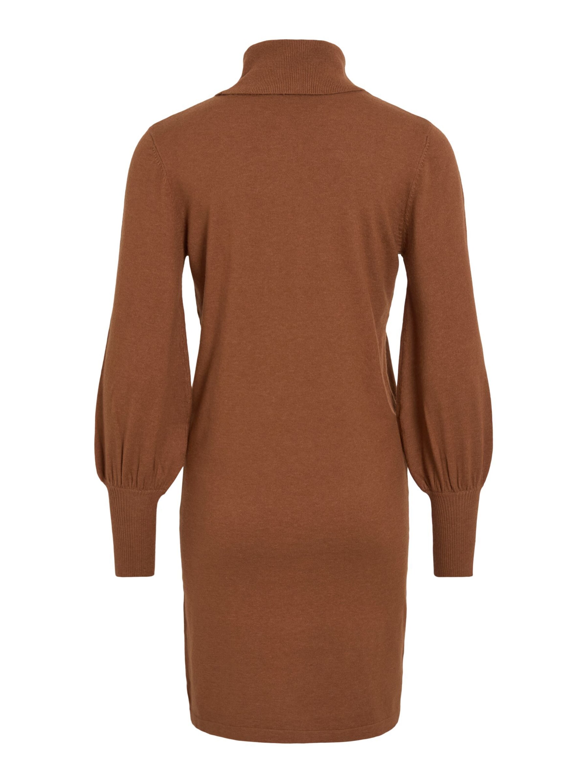 VILA Knit dress 'VIKERRY' in Brown