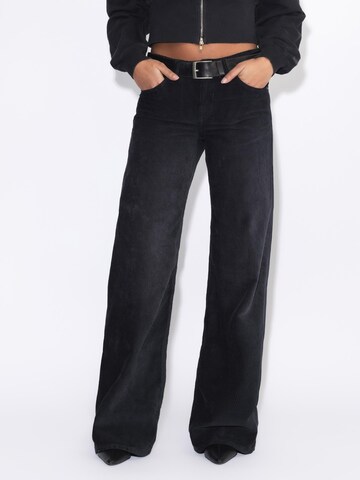 Dr. Denim Regular Jeans 'Rhue Low Wide' in Black