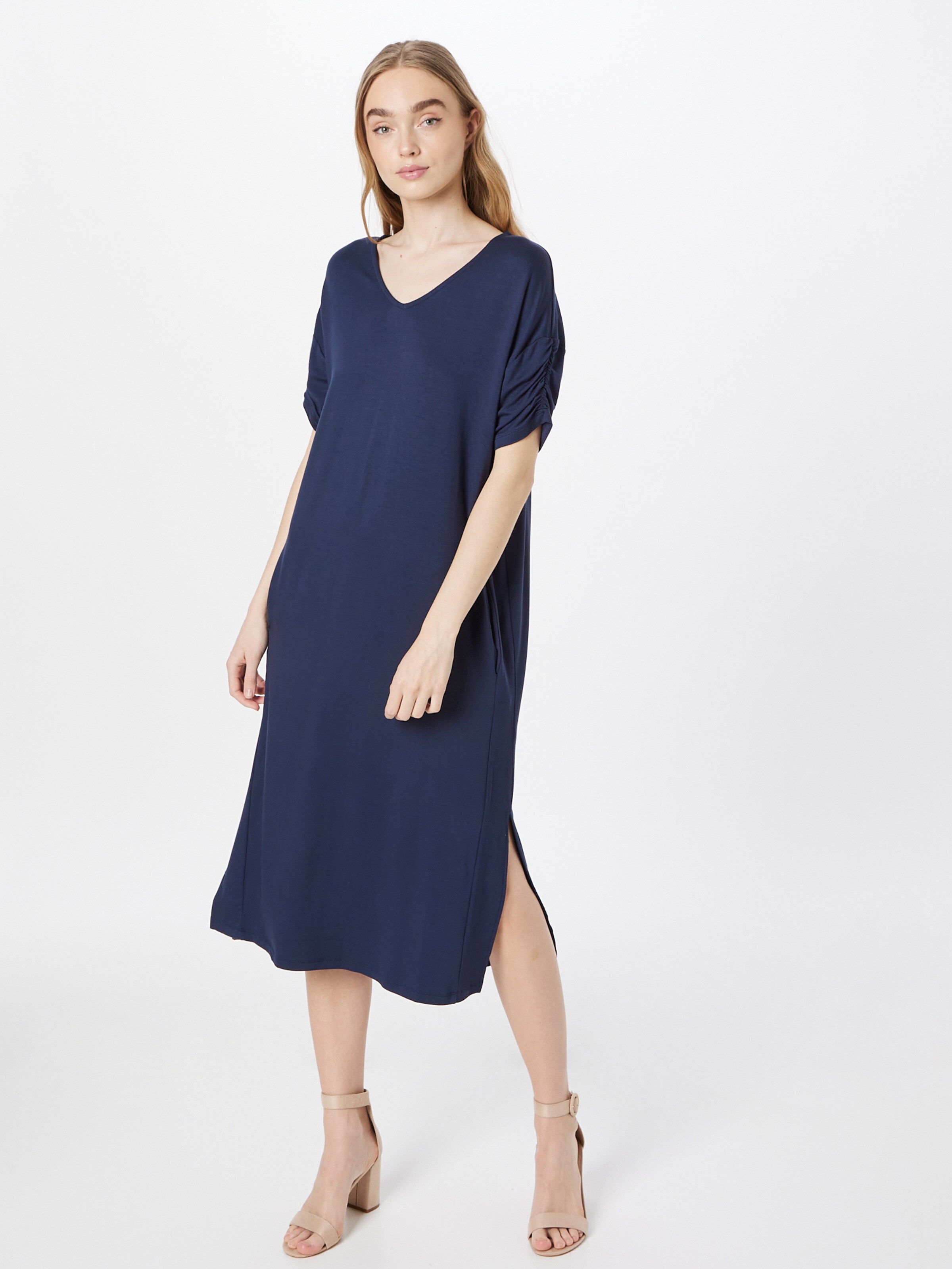 Frauen Große Größen Cream Kleid in Navy - PP52454 Frauen Große Größen Cream Kleid in Navy - PP52454