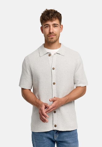 INDICODE JEANS Knit cardigan 'Daxmark' in Grey: front