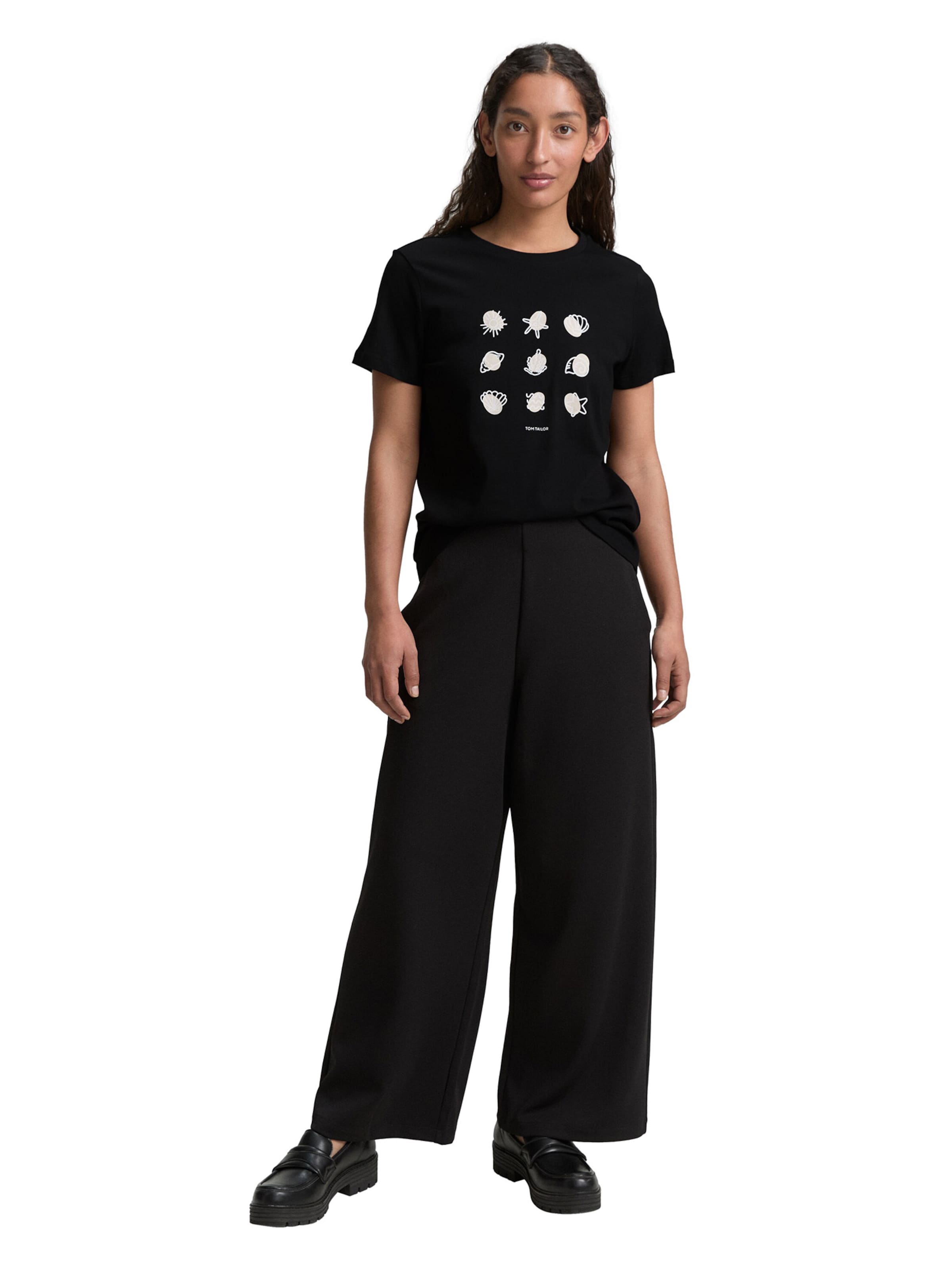 TOM TAILOR Póló - fekete