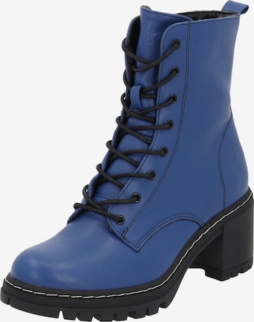 Palado Lace-Up Ankle Boots 'Kefalonia' in Blue: front
