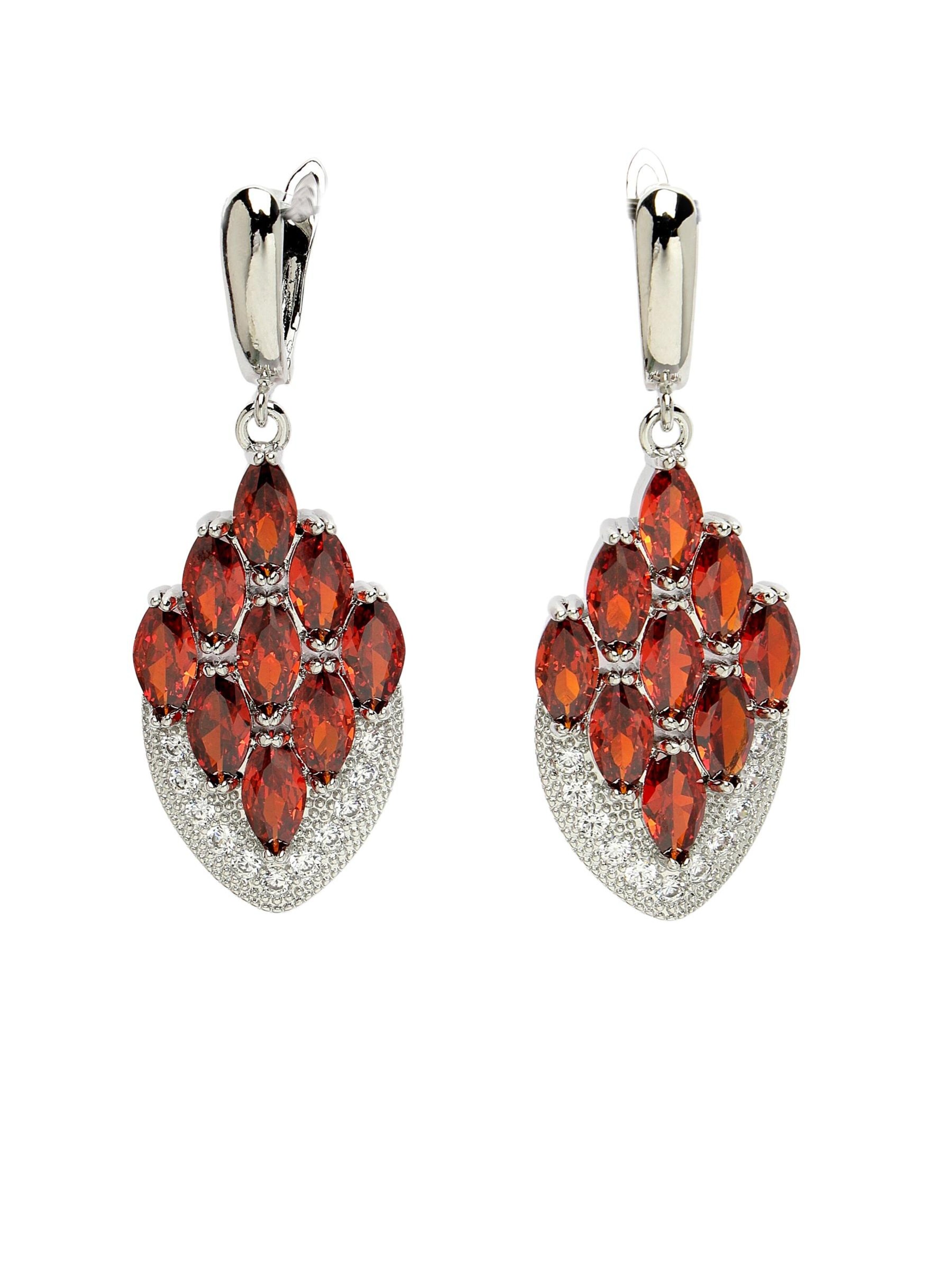 AVANT-GARDE PARIS Earrings 'Bettinaka' in Red: front