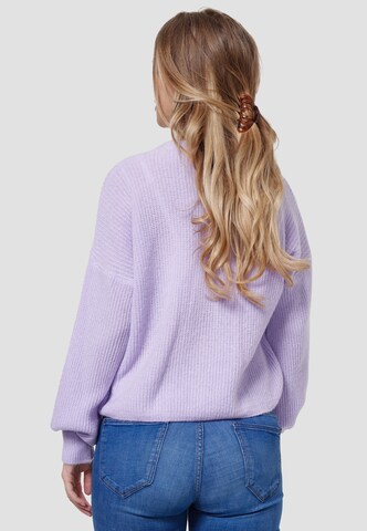 Decay Knit Cardigan in Purple