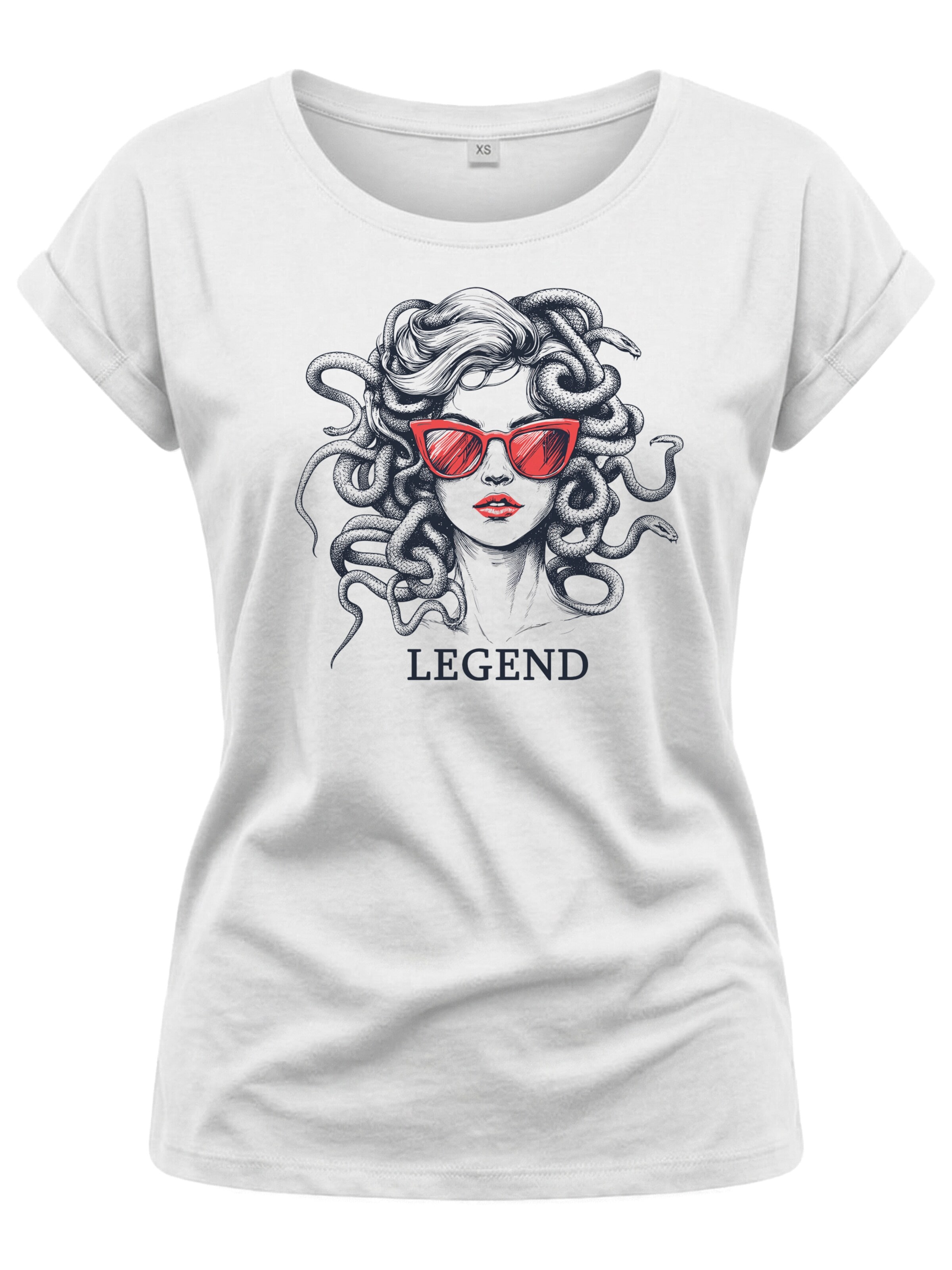 MAKAYA Shirt 'Medusa' in White: front