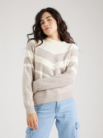 ABOUT YOU Sweater 'Lia' in Beige: front