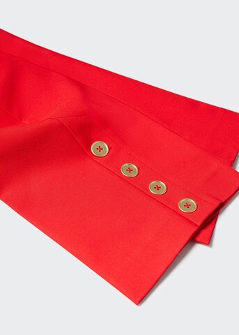 MANGO Normalny krój Spodnie w kant 'Gold' w kolorze czerwony