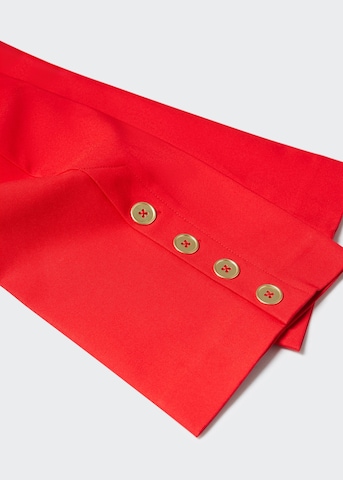 MANGO Regular Pleated Pants 'Gold' in Red